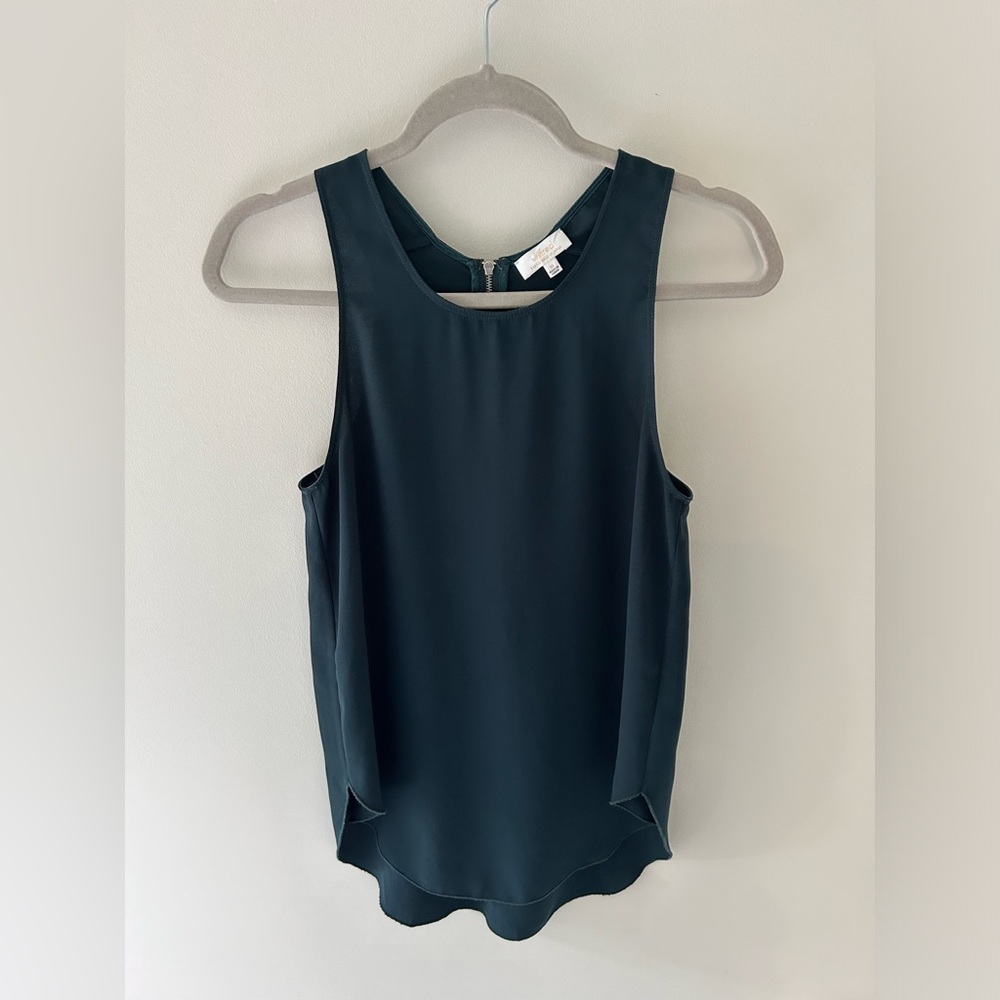 Aritzia Wilfred Sleeveless Teal Blouse